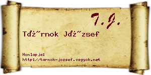Tárnok József névjegykártya
